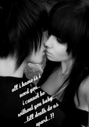 Wallpapers Of Emo Couples. wallpaper 2010 Emo couple in