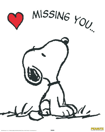 Cute Cartoons Wallpapers on Clipart    Cartoons    Snoopy    I Miss You