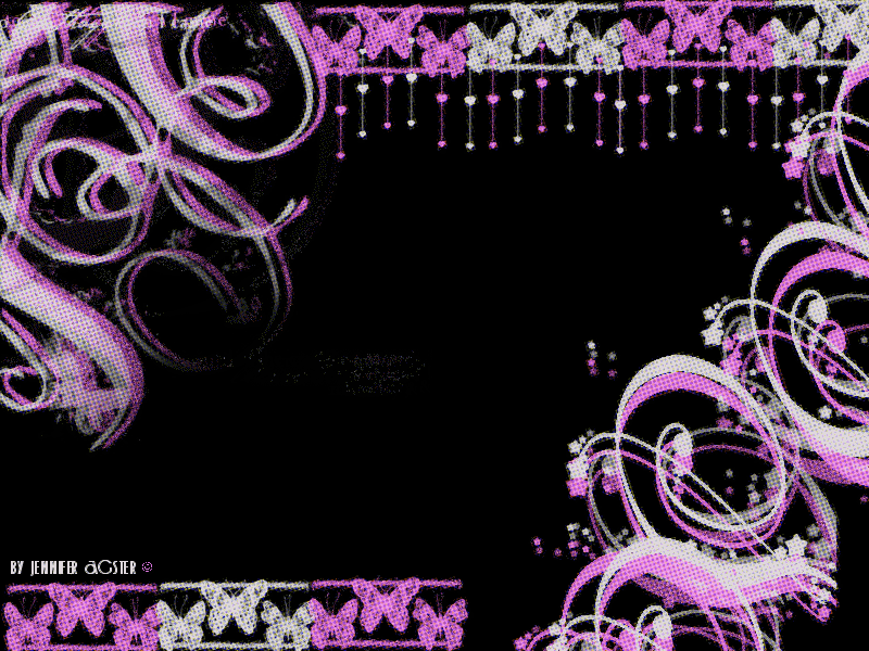 Purple Butterfly Swirls Background