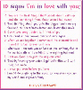 10 Reasons im in love wit you