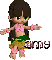 Amy w/hula girl