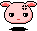 unhappy pink bunny