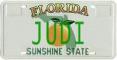judi, florida, license plate