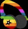 rainbow headphones