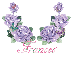 Frances - Glitter Purple Roses