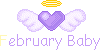 February Baby Heart With Wings