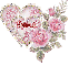 Rama - Diamond Heart Pink Roses