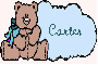 Carter name with teddy bear