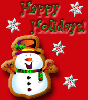 Snowman Happy Holidays