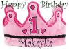 Happy 1st Birthday Makaylia