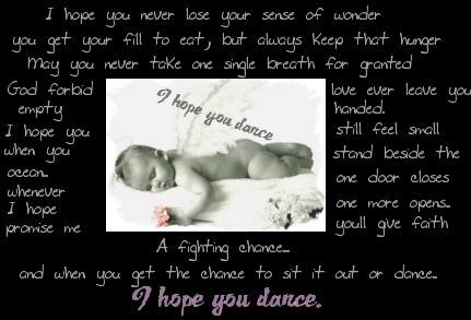 i hope you dance