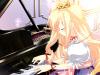 princess playing piano