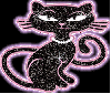 neon black cat