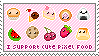 Cute pixel food (Stamp)