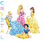 Princesses & Crystal with Transparent Background