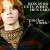 I love when ron is emo