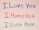 hate love?