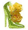 Shoe with Florals
