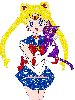 Glitter Sailor Moon & Luna
