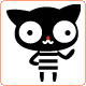  	cute kawaii black cat avatar