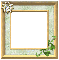 frame with diamond and leaf