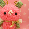 Pink Teddy Bear w/ pink bg