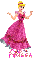Cinderella in Pink Dress with Name