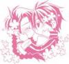 ryoma and sakuno kissing (chibi...!!!)