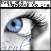 eyes are the widow to the soul