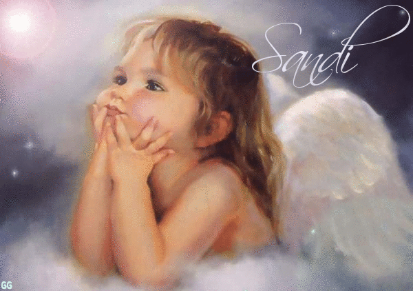 Angel Propped on Hands (little girl)- Sandi