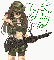 Anime Sexy Girl Soldier (with gun)- Fightin' For My Man