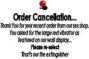 order cancelation