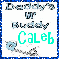 Daddy's Little Bubby (with glitter boarder)- Caleb