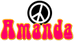 Amanda Peace Sign