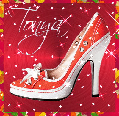 High Heel Sneaker Shoe (with sparkles)- Tonya