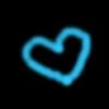 blue neon heart