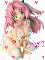Sexy Pink Haired Girl Anime (with floating hearts)- Gina