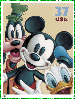 Mickey, Goofy & Donald Stamp (glitter boarder)