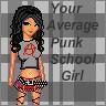 average punk school girl