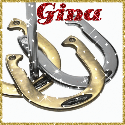Eddie Bauer Horseshoes (glitter boarder & sparkles)- Gina