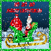 santa on a sleigh
