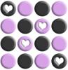 Lt.Purple&Black Dots w/Hearts