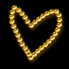gold dot heart
