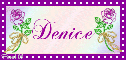 Purple green rose blinkie - Denice