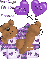 Bear in Purple with Florence name