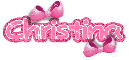 Christina.. pink bows!