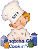 Little Chef with Whatcha Got Cookin' message and personalized with Rita