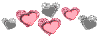 Hearts... pink and silver