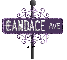 purple street sign candace AVE