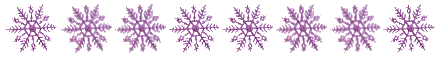 Purple Snowflakes Divider